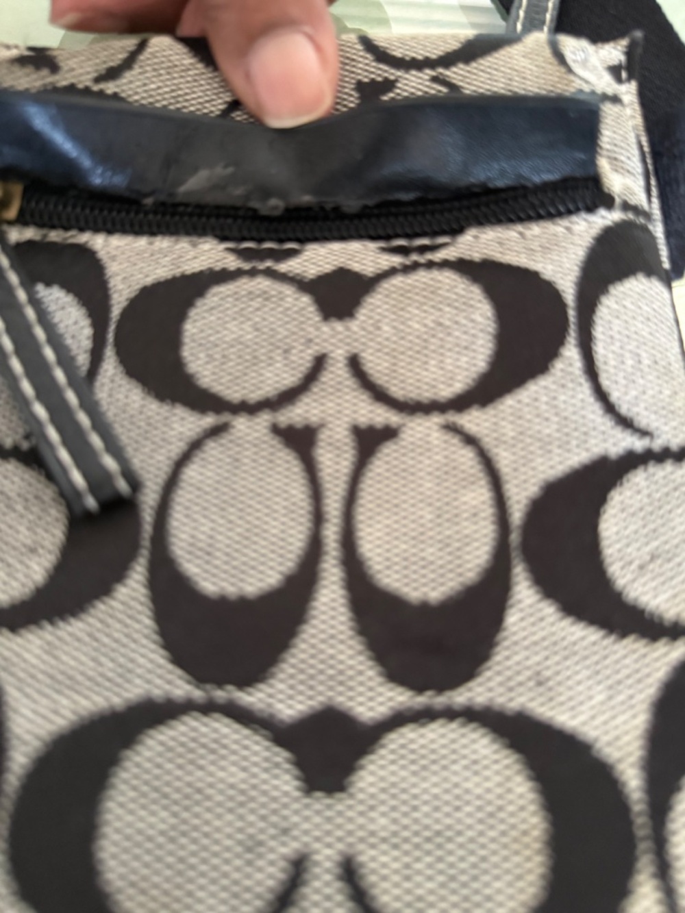 Vtg Coach Signature Jacquard Black Flat File/Utility Belt Bag Circa 2003–2007 - Picture 13 of 16